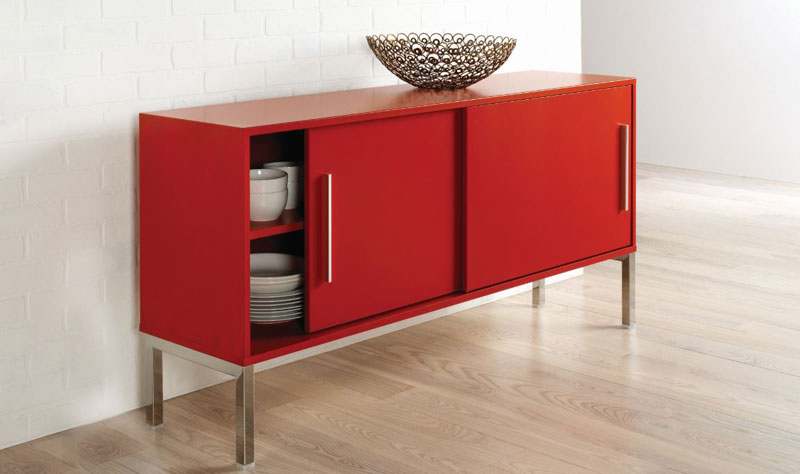 Metal Furniture Red Table