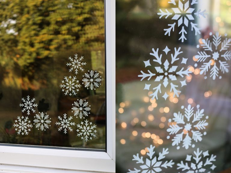 How To Create Snowflake Window Decals Rustoleum Spray Paint