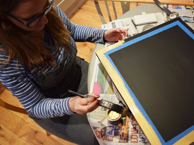 How to Create a Chalkboard Planner Rustoleum Spray Paint