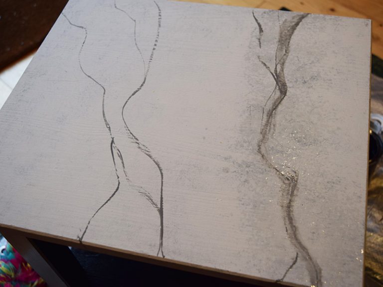 How to make a Faux Marble Table