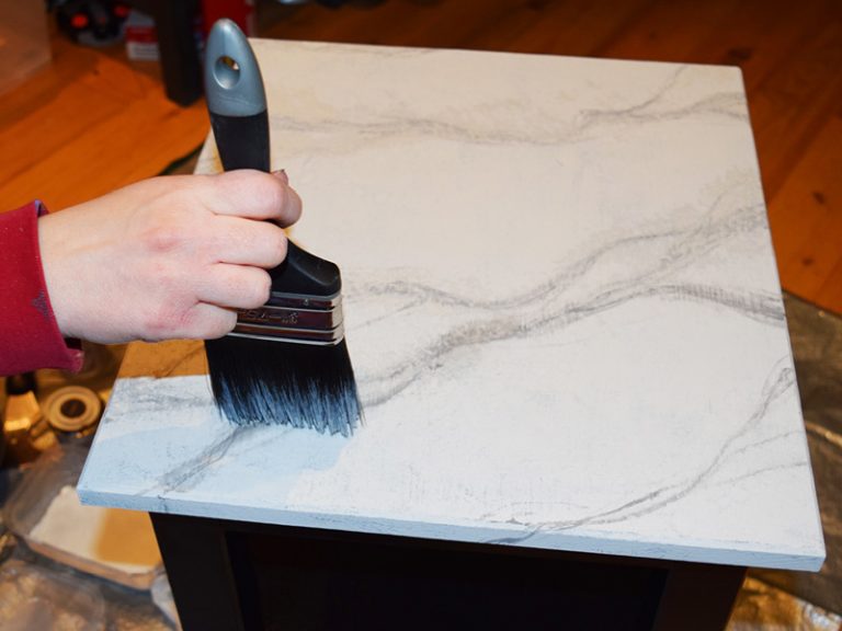 How to make a Faux Marble Table