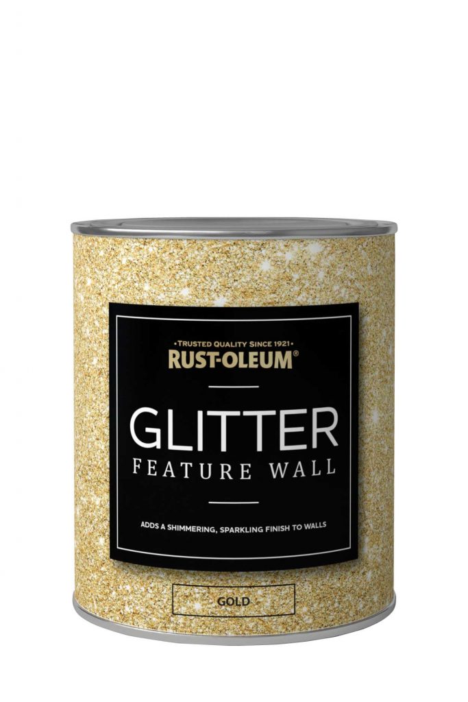 Glitter Feature Wall Rustoleum Spray Paint