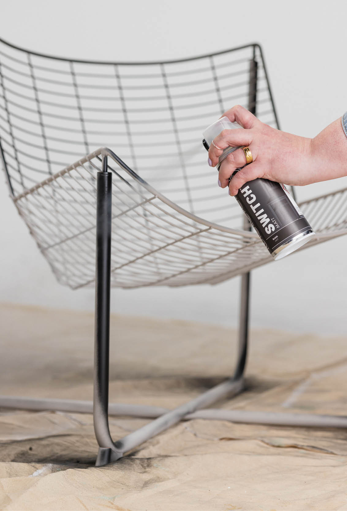 How to spray paint a garden chair