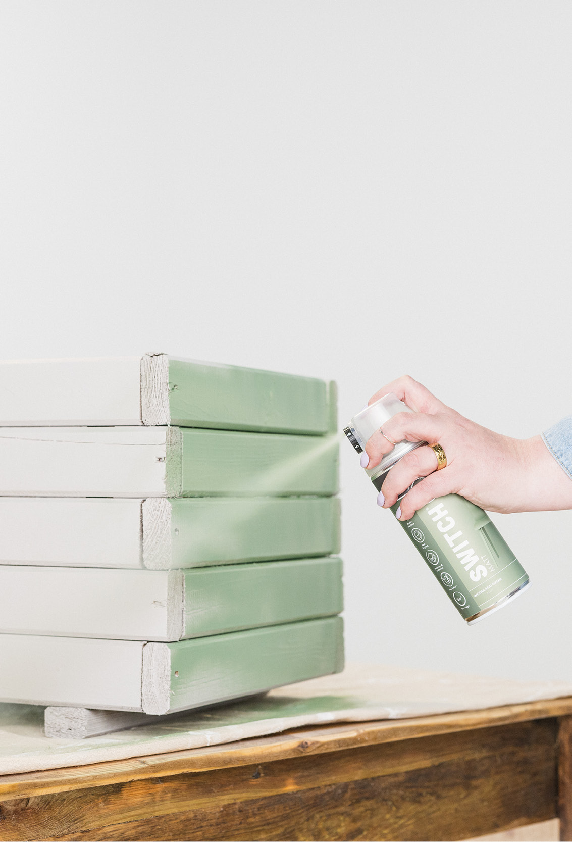 How to spray paint a wooden planter